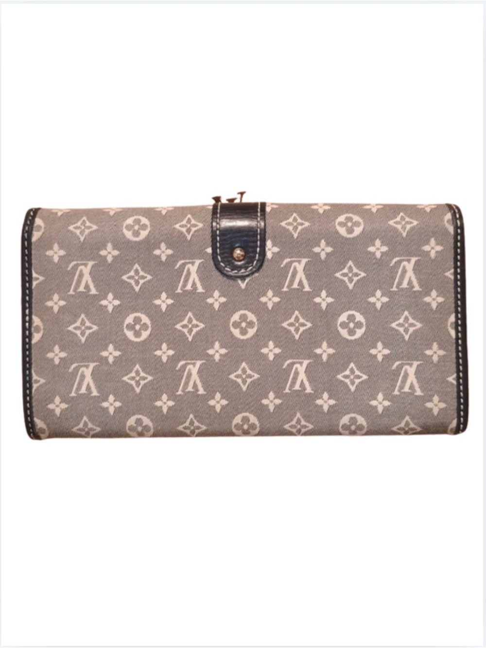 LOUIS VUITTON Mini Lin Monogram Clasp Wallet & Dust Bag, Authentic. EUC - Picture 5 of 17